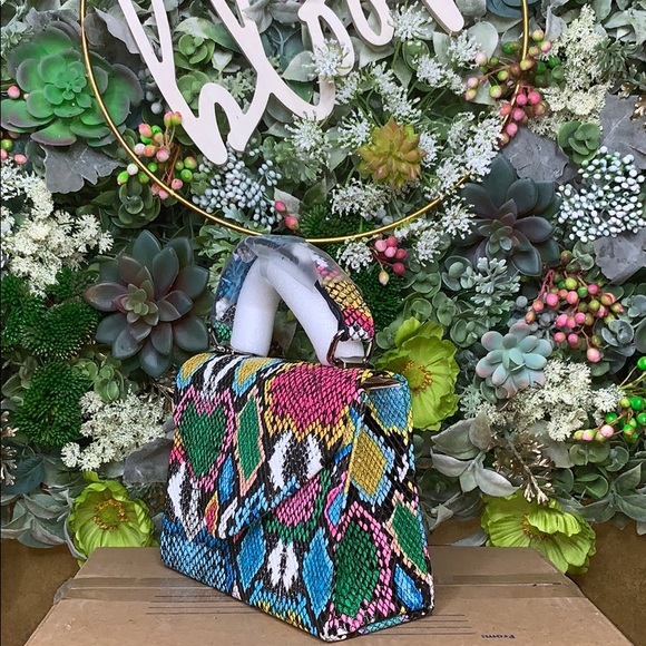 Multi-Color Mini Satchel - Picture 4 of 5